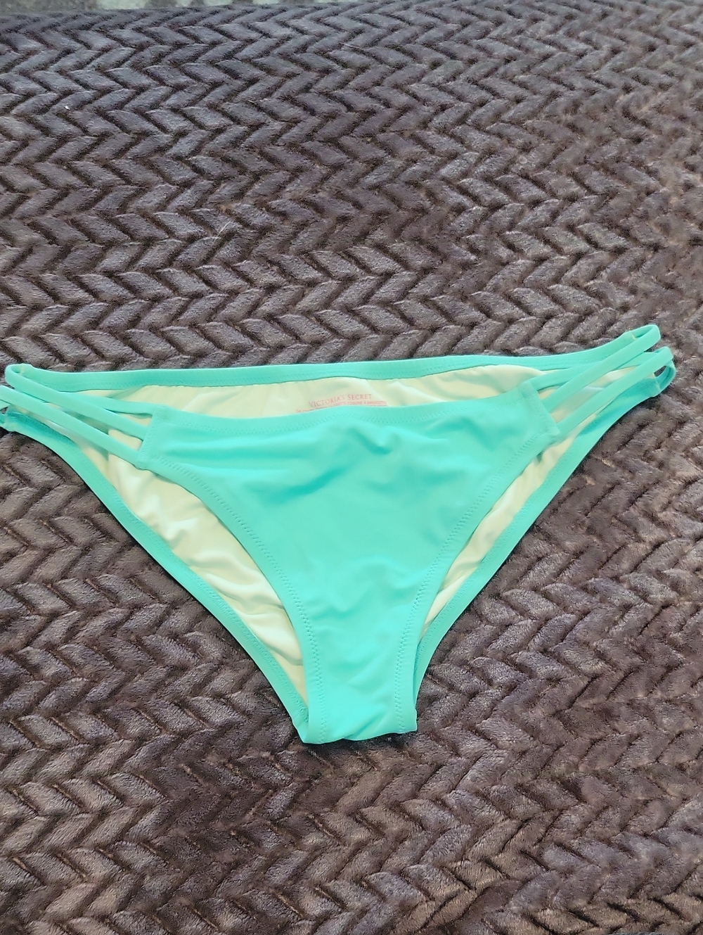Victoria's Secret Mint Aqua Triple-Strap Bikini Bottom